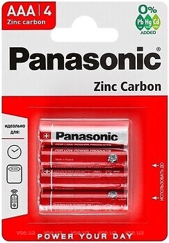 Фото Panasonic MN2400 Carbon-Zinc AAA/LR03 4 шт