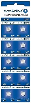 Фото EverActive AG3 G3 LR736 LR41 10 шт (EVAG3)