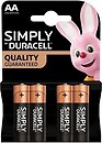 Фото Duracell Simply LR06/MN1500 AA 4 шт