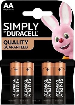 Фото Duracell Simply LR06/MN1500 AA 4 шт