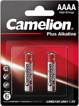 Фото Camelion Plus Alkaline LR61/AAAA 2 шт (11000261)