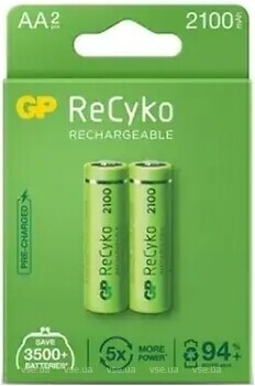 Фото GP Batteries 210AAHCE-2EB2 ReCyko NiMn 2 шт (ЦБ-00004543)