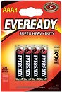 Фото Energizer Eveready AAA Super Heavy Duty 4 шт (7638900227550)