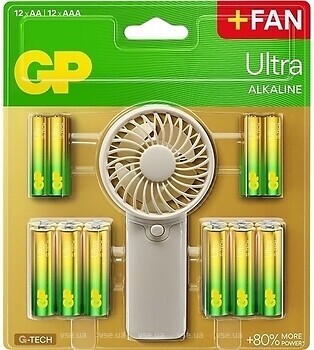 Фото GP Batteries Ultra + Fan AA/AAA 24 шт