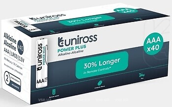 Фото Uniross Power Plus LR03 AAA 40 шт (UPPAAABX40)