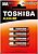 Фото Toshiba Red Alkaline AAA/LR3 4 шт