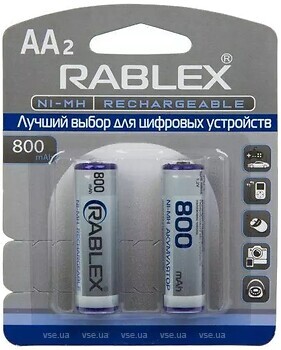 Фото Rablex AA 800 mAh 2 шт