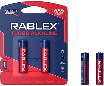 Фото Rablex Turbo Alkaline AAA LR03 2 шт