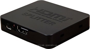 Фото PowerPlant HDMI 2x HDMI Black (HDSP2-M)