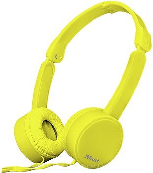 Фото Trust Nano Foldable Headphones Yellow (23106)