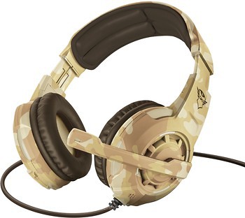 Фото Trust GXT 310D Radius Gaming Headset Desert Camo (22208)