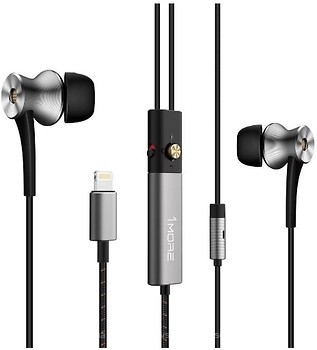 Фото 1More Dual Driver BT ANC Lightning In-Ear Headphones Gray E1004