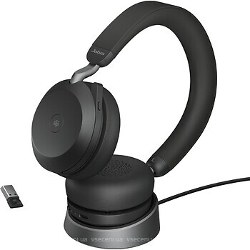 Фото Jabra Evolve2 75 MS Stereo USB-A + Base (27599-999-989)