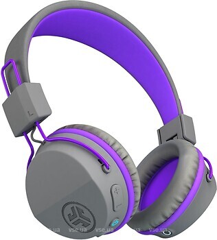 Фото JLab Audio Jbuddies Studio Wireless Kids Graphite/Violet (IEUHBSTUDIORGRYPRPL4)