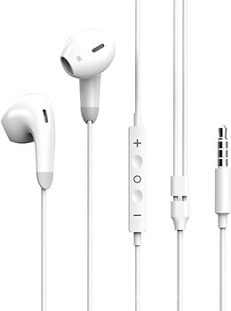 Фото ColorWay 3.5 mm Wired Earphone Sound Wave White (CW-WD04WT)