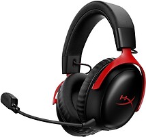 Фото HyperX Cloud III S Wireless Black/Red (A59Z0AA)