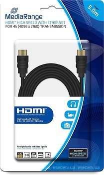 Фото MediaRange HDMI - HDMI v2.0 5m (MRCS158)