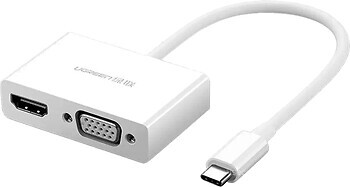 Фото Ugreen MM123 USB Type-C - HDMI 0.15m White (30843)