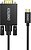 Фото Choetech USB Type-C - VGA 1.8m (XCV-1801-BK)