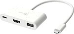 Фото j5create USB Type C - HDMI/USB Type C/USB (JCA379EW-N)