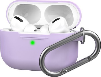 Фото Ahastyle Silicone Case with Carabiner for Apple AirPods Pro Lavender (AHA-0P100-LVR)