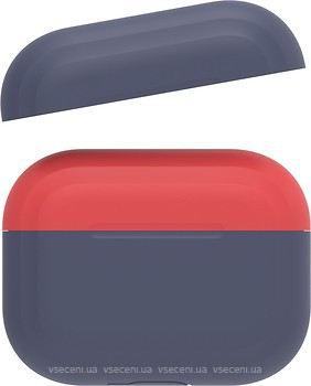 Фото Ahastyle Silicone Duo Case for Apple AirPods Pro Navy Blue/Red (AHA-0P200-NNR)