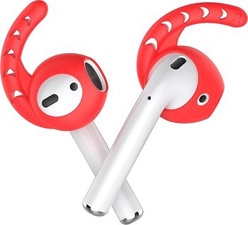 Фото Ahastyle Silicone Ear Hooks for Apple Airpods Red (AHA-01140-RED)