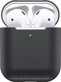 Фото Baseus AirPods Silicone Case Black (WIAPPOD-BZ01)