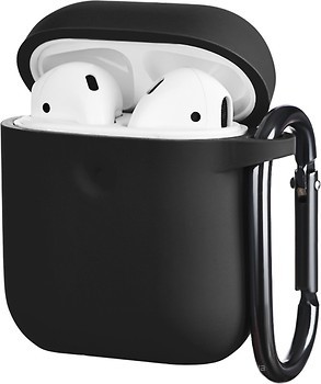 Фото 2E Pure Color Silicone Case 3.0 mm for Apple AirPods Black (2E-AIR-PODS-IBPCS-3-BK)