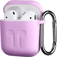 Фото 2E Pure Color Imprint Silicone Case 1.5 mm for Apple AirPods Lavender (2E-AIR-PODS-IBSI-1.5-LV)