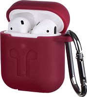 Фото 2E Pure Color Imprint Silicone Case 3.0 mm for Apple AirPods Marsala (2E-AIR-PODS-IBPCSI-3-M)