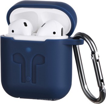 Фото 2E Pure Color Imprint Silicone Case 3.0 mm for Apple AirPods Navy (2E-AIR-PODS-IBPCSI-3-NV)