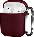 Фото 2E Pure Color Imprint Silicone Case 1.5 mm for Apple AirPods Marsala (2E-AIR-PODS-IBSI-1.5-M)