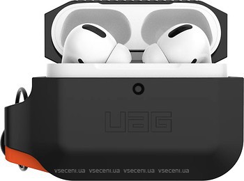 Фото UAG Silicone Hardcase for AirPods Pro Black/Orange (10225K114097)