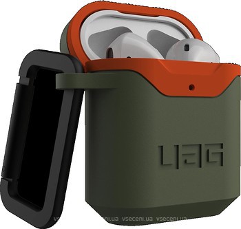 Фото UAG Standard Issue Hard Case 001 for Apple AirPods Olive/Orange (10242F117297)