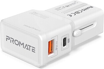 Фото Promate TriPlug-PD20 (triplug-pd20.white)