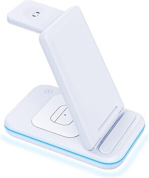 Фото 3mk Hyper Wireless Charger 3w1 15W (WC-15-01W)