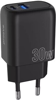 Фото Proove Silicone Power Plus 30W Type-C + USB Black (WCSP3011001)