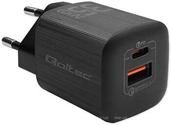 Фото Qoltec GaN Charger Ultra 35W USB-C PD USB QC 3.0 (50764)