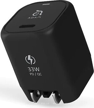 Фото Adam Elements Omnia P3 USB-C 33W Compact Wall Charger Black (APAADP3BK)