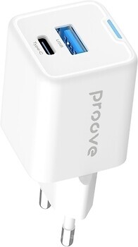 Фото Proove Pocket GaN Plus 25W Type-C + USB White (WCPG25111202)