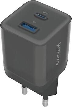Фото Proove Pure GaN Plus 30W Type-C + USB Black (WCPU30111201)