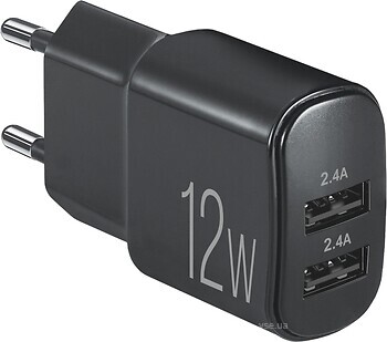 Фото Brevia ePower 12W 2xUSB-A (45012DUB)