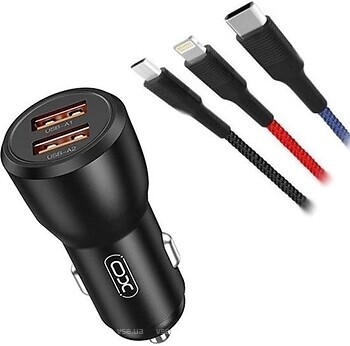 Фото XO CC55 Lightning + Micro-USB + USB Type-C