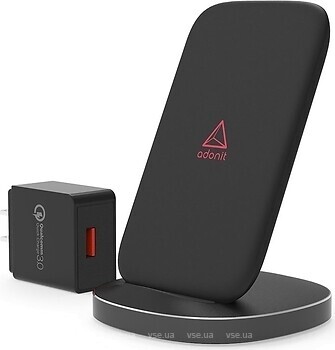 Фото Adonit Wireless Fast Charging Stand Black (00-00022141)