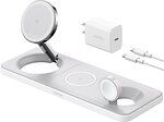 Фото Anker MagGo Wireless Charging Station 15W 3in1 White (B25M1321)
