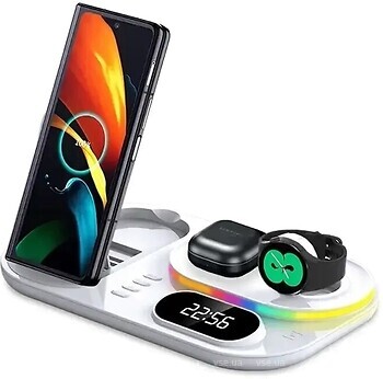 Фото Qinetiq S6 LED Clock RGB 30W 3 in 1 White (23024)