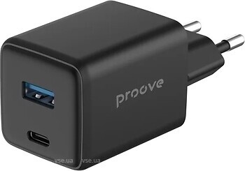 Фото Proove Pocket GaN 45W Type-C + USB Black (WCPG45110001)