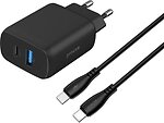 Фото Proove Silicone Power 2 30W USB Type-C Cable Black (WCSP23011001)