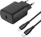 Фото Proove Silicone Power 2 Type-C 20W Lightning Cable Black (WCSP22010001)